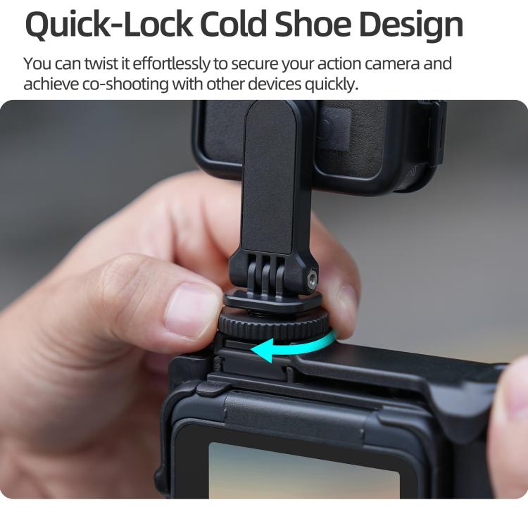 Adaptador de montaje vertical-horizontal con zapata fría ajustable para rotación de 360 grados para DJI Osmo Nano, marco protector, soportes de montaje y cubierta de la carcasa., For DJI Osmo Nano