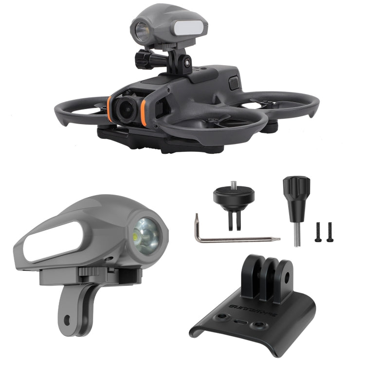 Para DJI Avata 2 Sunnylife soporte para cámara de acción montaje Drone soporte de luz lámpara