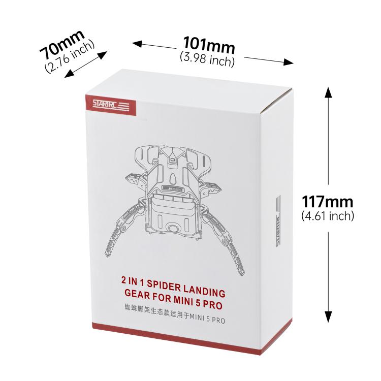 Soporte de entrenamiento con tren de aterrizaje elevado STARTRC Spider-Leg para DJI Mini 5 Pro, compatible con el medio ambiente., For DJI Mini 5 Pro