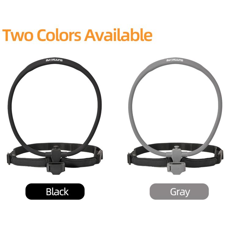 Soporte ajustable para cuello Sunnylife para DJI Osmo Pocket 4/3, ideal para vídeos POV, vlogs y selfies, con correa para el cuerpo.