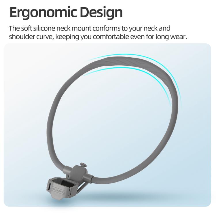 Soporte ajustable para cuello Sunnylife para DJI Osmo Pocket 4/3, ideal para vídeos POV, vlogs y selfies, con correa para el cuerpo.