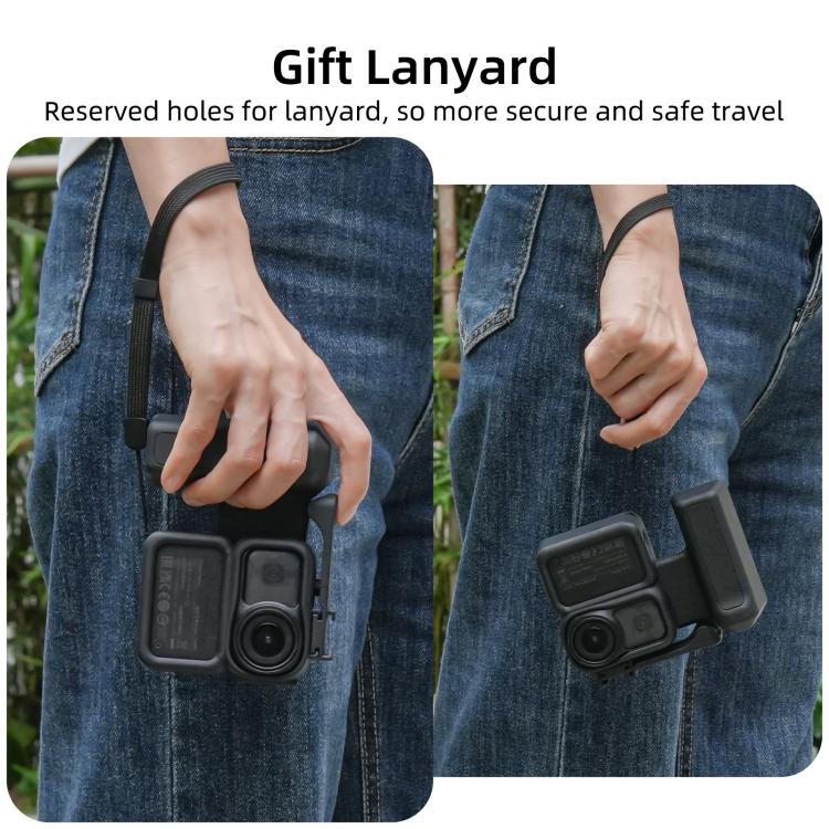 Empuñadura ergonómica integrada para fotografía callejera con mango de liberación rápida para DJI Osmo Nano Sunnylife, For DJI Osmo Nano