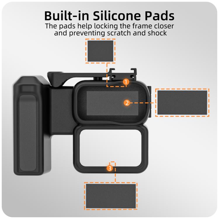 Empuñadura ergonómica integrada para fotografía callejera con mango de liberación rápida para DJI Osmo Nano Sunnylife, For DJI Osmo Nano