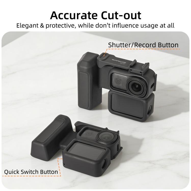 Empuñadura ergonómica integrada para fotografía callejera con mango de liberación rápida para DJI Osmo Nano Sunnylife, For DJI Osmo Nano