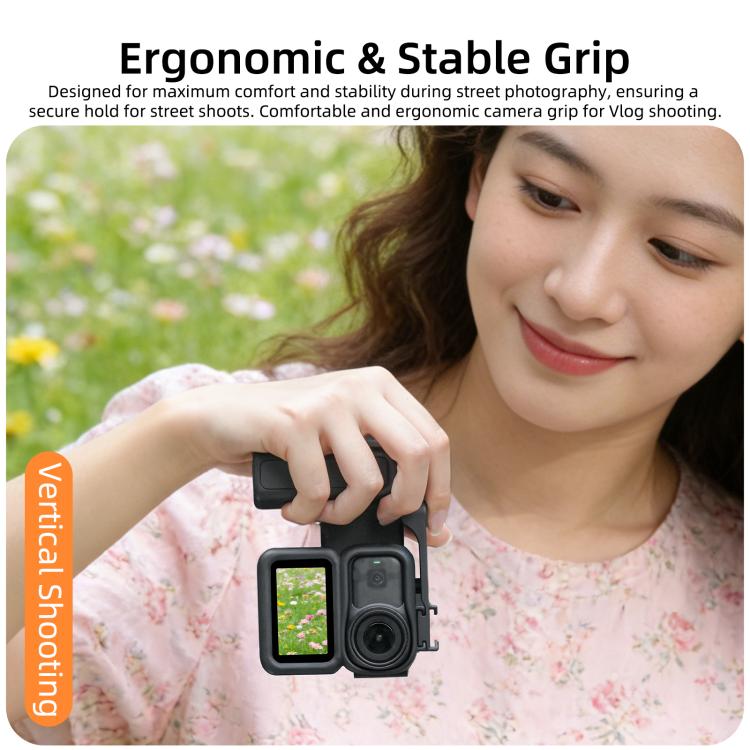 Empuñadura ergonómica integrada para fotografía callejera con mango de liberación rápida para DJI Osmo Nano Sunnylife, For DJI Osmo Nano