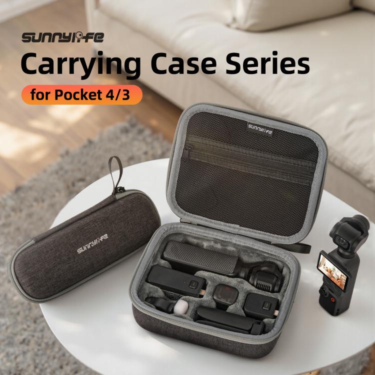 Funda de transporte mini Sunnylife para DJI Osmo Pocket 4/3, bolso de mano, estuche de viaje portátil, organizador protector, bolsas combinadas estándar, Standard Combo Bags