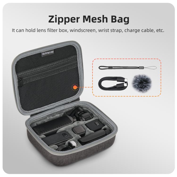 Bolsas de transporte Sunnylife Mini Carrying Case Handbag Creator Combo para DJI Osmo Pocket 4 / 3, Creator Combo Bag