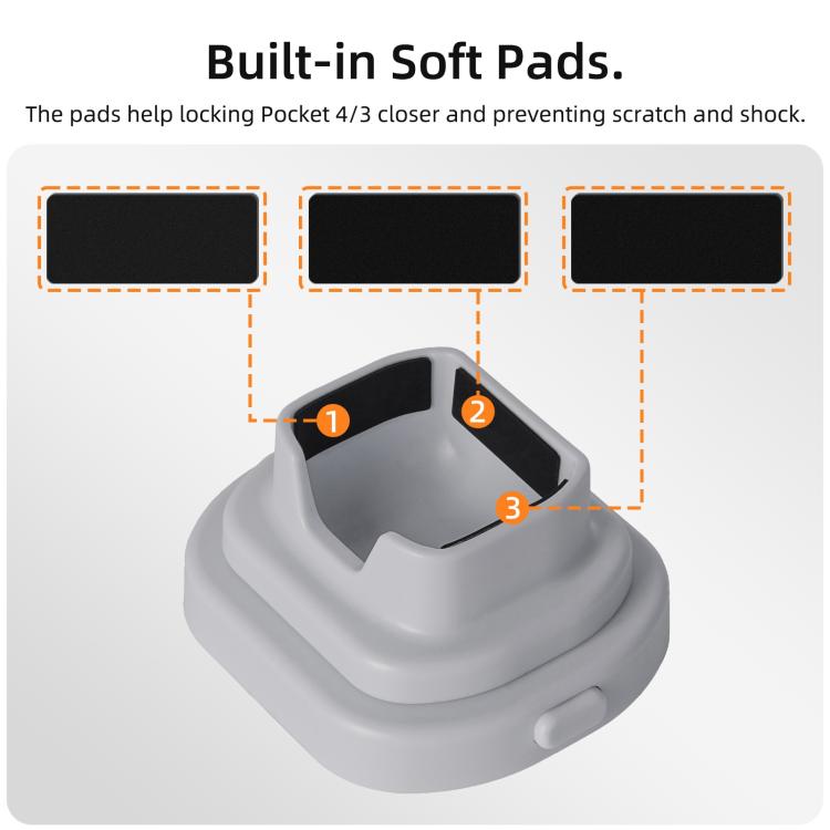 Soporte de base desmontable Sunnylife para coche y escritorio para DJI Osmo Pocket 4/3, OP4-DZ157