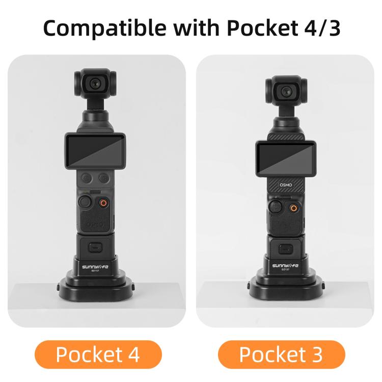 Soporte de base desmontable Sunnylife para coche y escritorio para DJI Osmo Pocket 4/3, OP4-DZ157