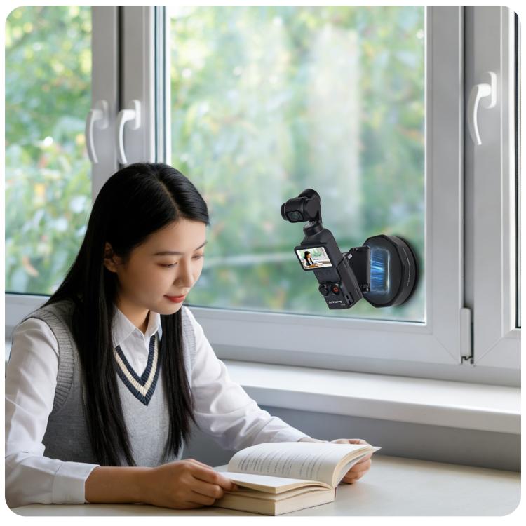 Soporte de mesa magnético multifuncional Sunnylife para DJI Osmo Pocket 4/3 con base ajustable y ángulos ajustables., OP4-ZJ152