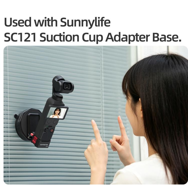 Soporte magnético de liberación rápida Sunnylife para DJI Osmo Pocket 4/3, base de mesa con soporte de plástico y ángulos ajustables., OP4-ZJ153