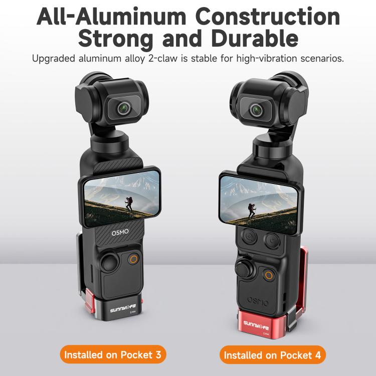 Soporte de mesa magnético de liberación rápida Sunnylife de metal para DJI Osmo Pocket 4/3 con ángulos ajustables., OP4-ZJ154