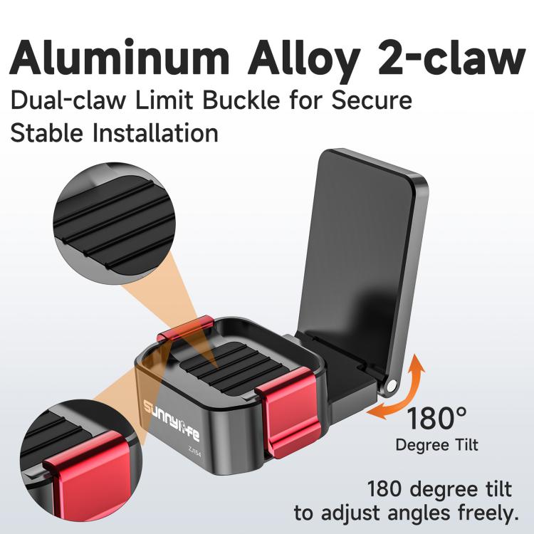 Soporte de mesa magnético de liberación rápida Sunnylife de metal para DJI Osmo Pocket 4/3 con ángulos ajustables., OP4-ZJ154