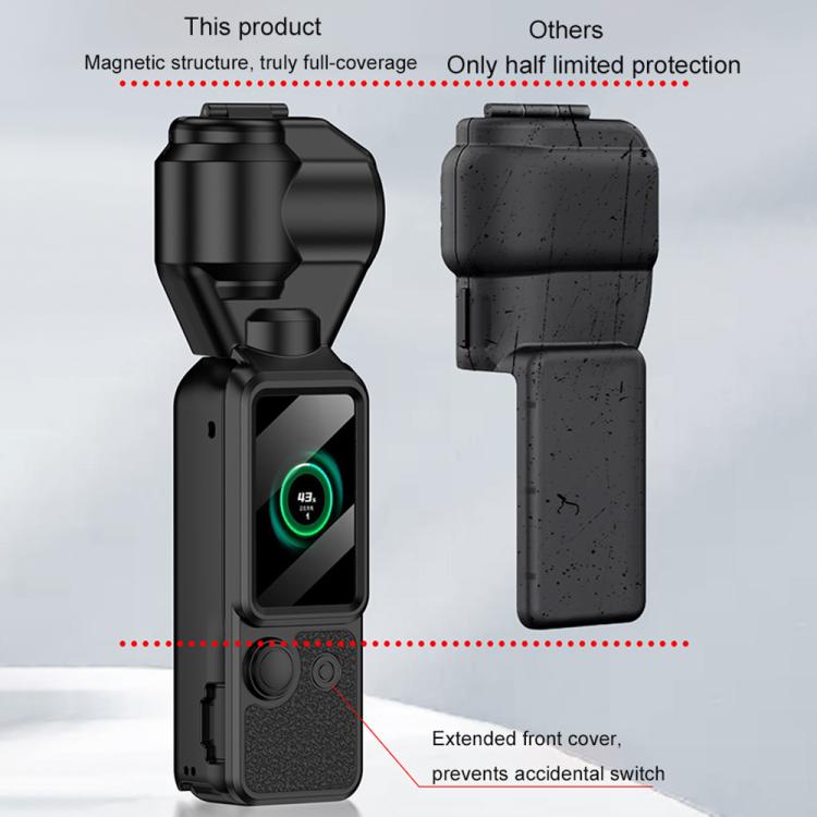 Para DJI OSMO Pocket 4 GKK Gimbal Cover Protector de cámara Pantalla Cuerpo Cubierta magnética completa, For DJI OSMO Pocket 4