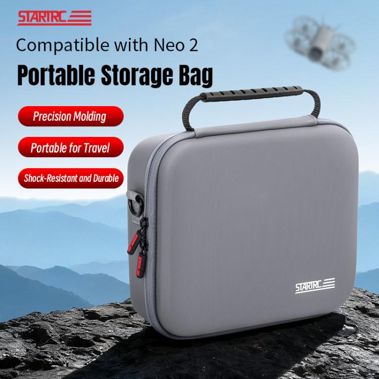 Bolsa de almacenamiento de hombro de PU para el cuerpo del dron DJI Neo 2 STARTRC, For DJI Neo 2 Drone Body