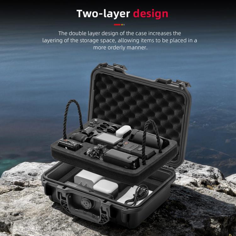 Maleta impermeable de doble capa de PP STARTRC para DJI Osmo Pocket 4, caja de almacenamiento multiusos, For DJI Osmo Pocket 4