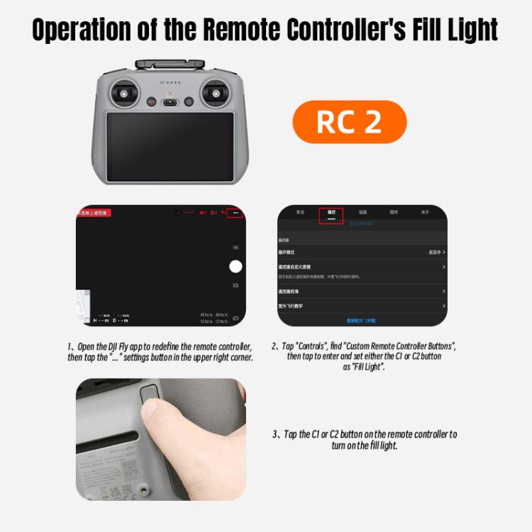 Sistema de lanzamiento aéreo de luz LED STARTRC para DJI Mini 5 Pro, For DJI Mini 5 Pro