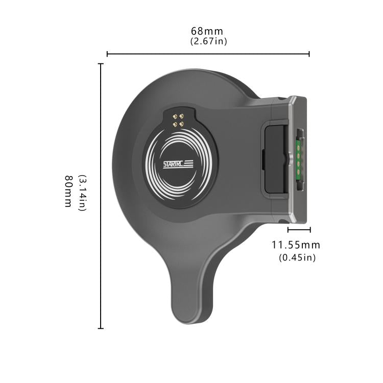 Para DJI OM 7/7P STARTRC Magsafe anillo adaptador soporte para teléfono, For DJI OM 7 / 7P Magnetic Adapter