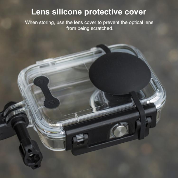 Carcasa impermeable para DJI Osmo 360 de hasta 50 m de profundidad con tapa de silicona para la lente., For DJI Osmo 360
