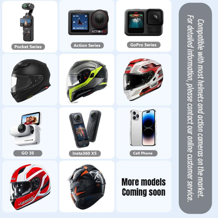 Clip de montaje para mentón de casco STARTRC para GoPro, Insta360, DJI y otras cámaras de acción., Helmet Chin Clip
