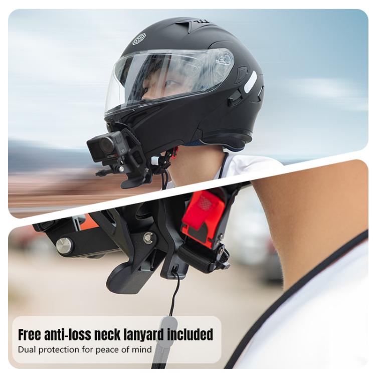 Clip de montaje para mentón de casco STARTRC para GoPro, Insta360, DJI y otras cámaras de acción., Helmet Chin Clip