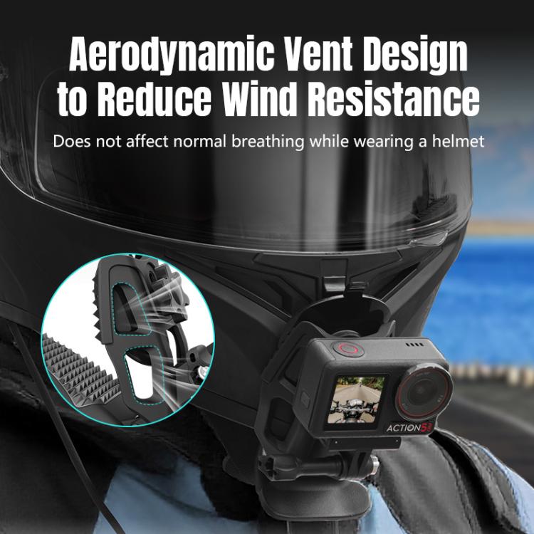 Clip de montaje para mentón de casco STARTRC para GoPro, Insta360, DJI y otras cámaras de acción., Helmet Chin Clip