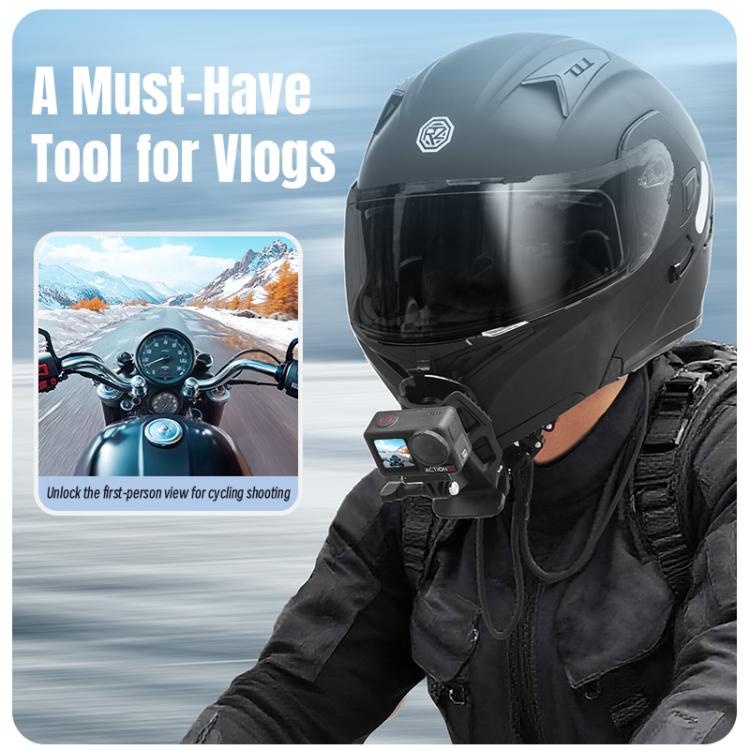 Clip de montaje para mentón de casco STARTRC para GoPro, Insta360, DJI y otras cámaras de acción., Helmet Chin Clip