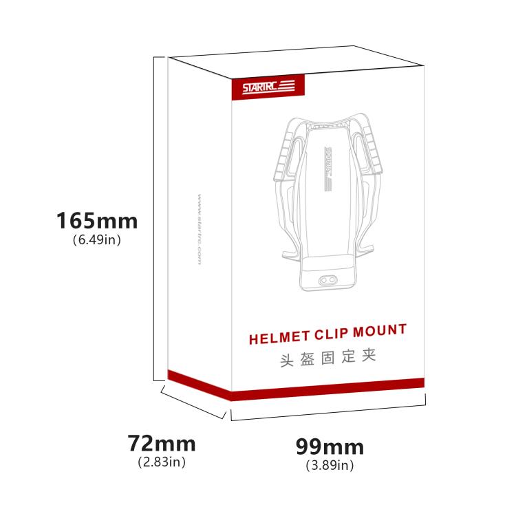 Clip de montaje para mentón de casco STARTRC para GoPro, Insta360, DJI y otras cámaras de acción., Helmet Chin Clip