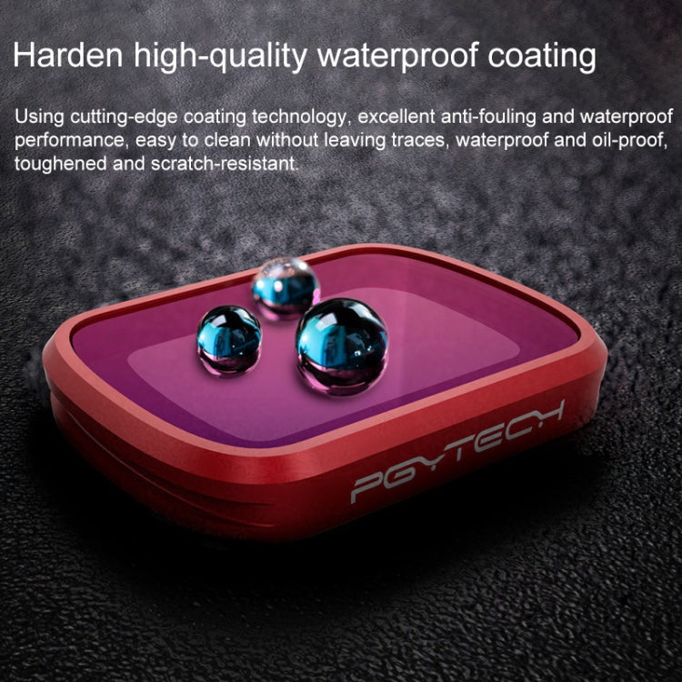PGYTECH P-18C-016 Filtro de snorkel rojo claro Filtro de lente de color de buceo profesional para DJI Osmo Pocket, P-18C-016
