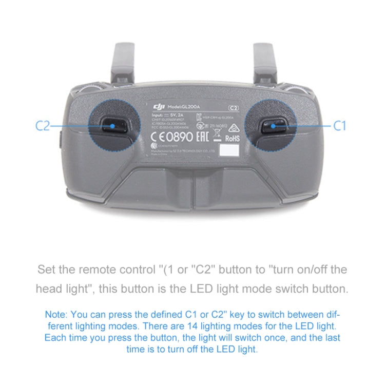 PGYTECH P-MA-124 Cubierta de protección de paleta de linterna LED dedicada para DJI Mavic Pro, For DJI Mavic Pro