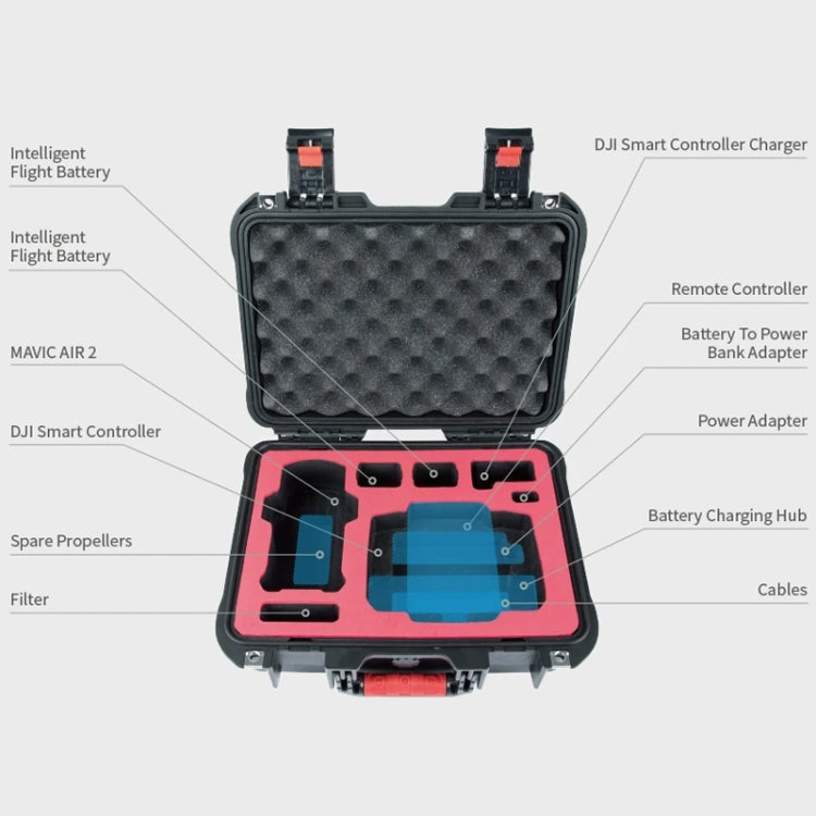 PGYTECH P-16A-037 Caja de seguridad portátil Bolsa de almacenamiento impermeable y a prueba de humedad para DJI Mavic Air 2, P-16A-037 For DJI Mavic Air 2