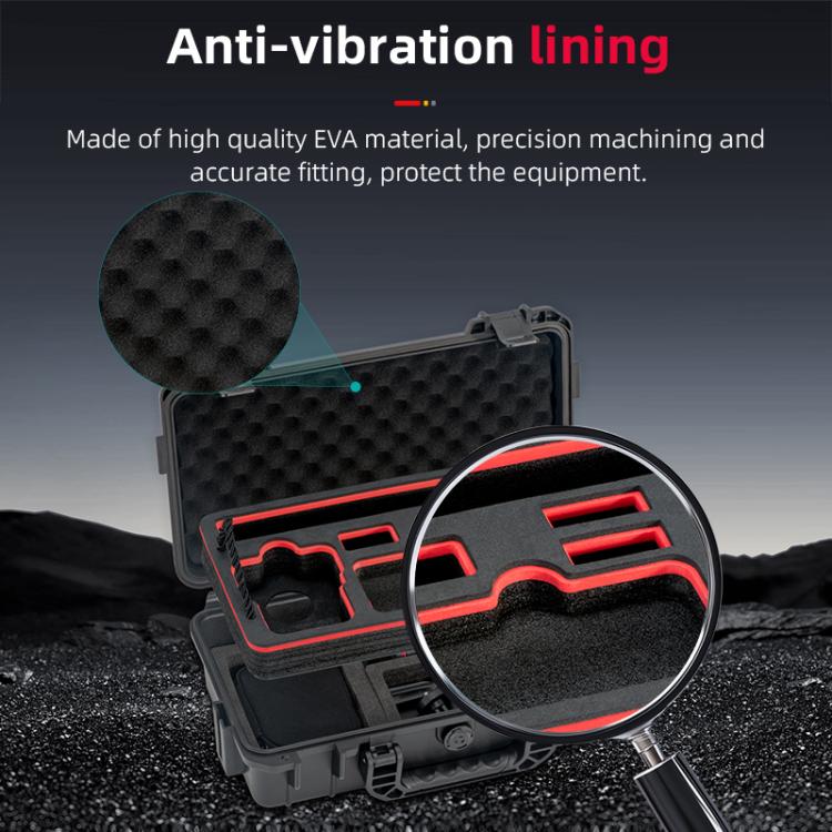 Maleta de almacenamiento impermeable de doble capa de EVA y ABS para DJI Osmo 360 STARTRC, For DJI Osmo 360