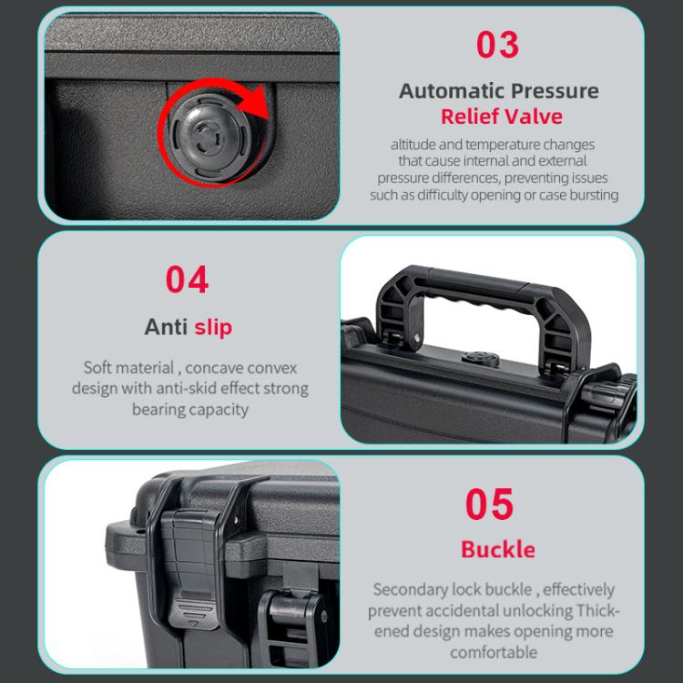 Maleta de almacenamiento impermeable de doble capa de EVA y ABS para DJI Osmo 360 STARTRC, For DJI Osmo 360