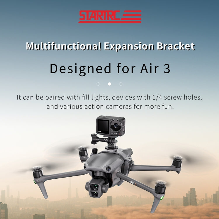 Para DJI Air 3 STARTRC Luz de navegación nocturna Soporte de expansión de altavoz, For DJI Air 3