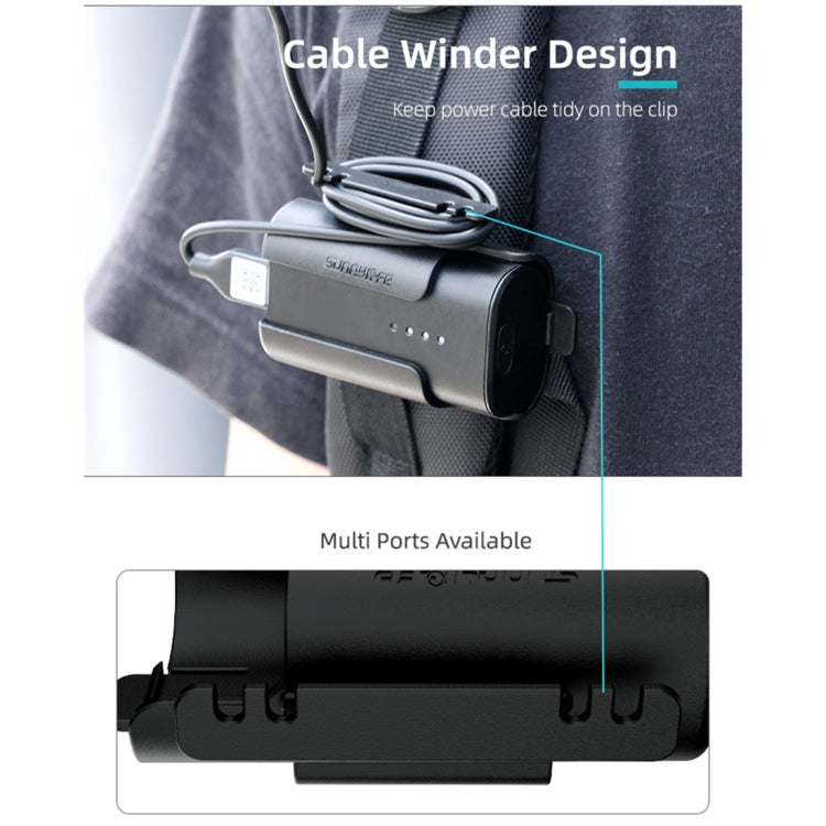 Sunnylife-Soporte de Clip para batería, gestión de cables, funda protectora para gafas DJI FPV V2, Sunnylife Battery Bracket