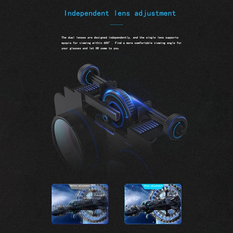 Gafas de vídeo 3D de realidad virtual VR SHINECON G06EB adecuadas para teléfonos inteligentes de 4,7 a 6,1 pulgadas con auriculares HiFi, G06EB