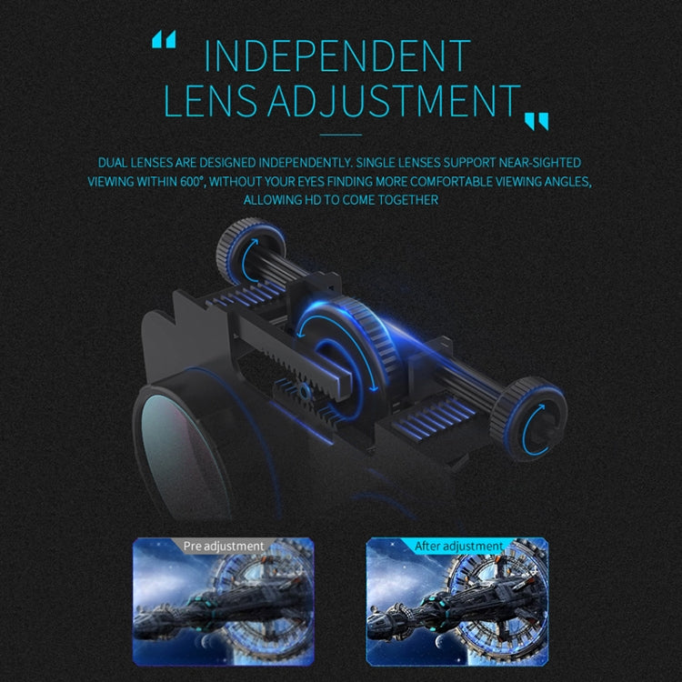 Gafas de vídeo 3D de realidad virtual VR SHINECON G06E adecuadas para teléfonos inteligentes de 4,7 a 6,1 pulgadas con auriculares, G06E