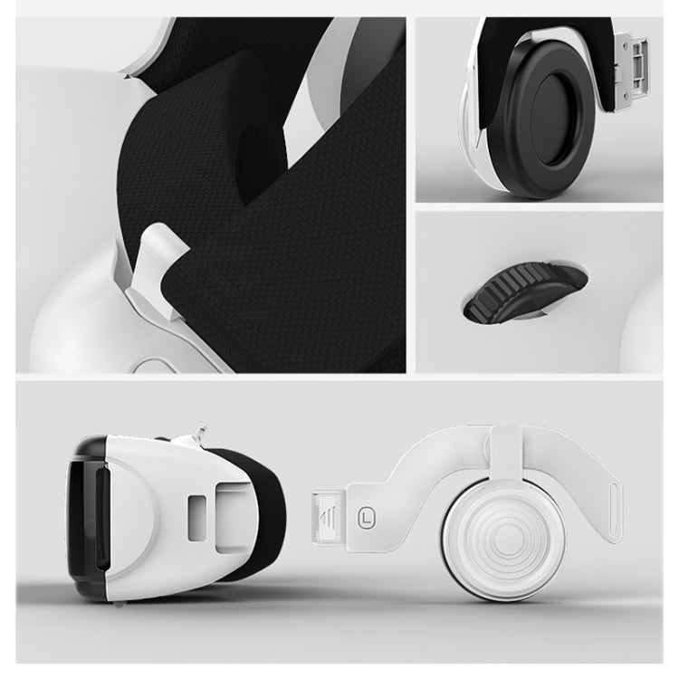 Gafas de vídeo 3D de realidad virtual VR SHINECON G06E adecuadas para teléfonos inteligentes de 4,7 a 6,1 pulgadas con auriculares, G06E
