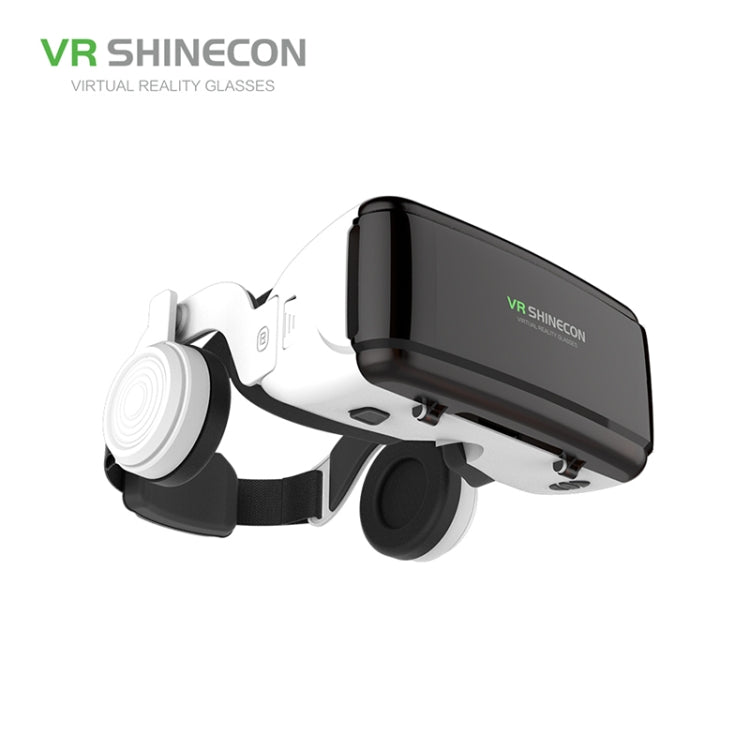 Gafas de vídeo 3D de realidad virtual VR SHINECON G06E adecuadas para teléfonos inteligentes de 4,7 a 6,1 pulgadas con auriculares, G06E