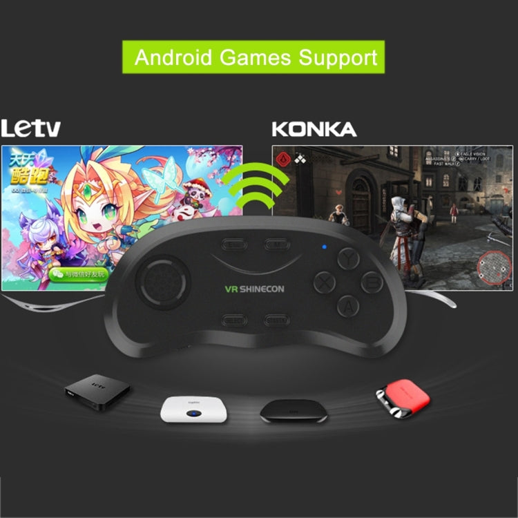 VR Shinecon 3D Juegos de películas Gafas de realidad virtual Bluetooth Mando a distancia Gamepad, SC-B01