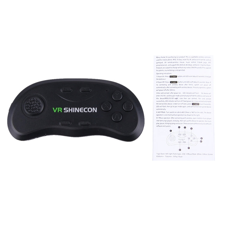 VR Shinecon 3D Juegos de películas Gafas de realidad virtual Bluetooth Mando a distancia Gamepad, SC-B01