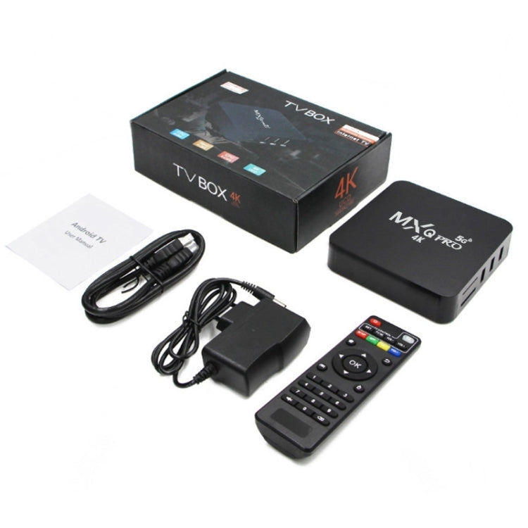 MXQ 4K Full HD Media Player RK3229 Quad Core KODI Android 9.0 TV Box con control remoto, RAM: 1GB, ROM: 8GB, Soporte HDMI, WiFi, Miracast, DLNA
