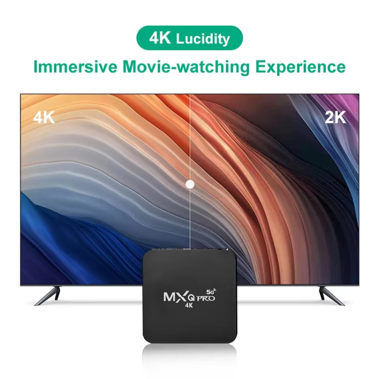 MXQ 4K Full HD Media Player RK3229 Quad Core KODI Android 9.0 TV Box con control remoto, RAM: 1GB, ROM: 8GB, Soporte HDMI, WiFi, Miracast, DLNA