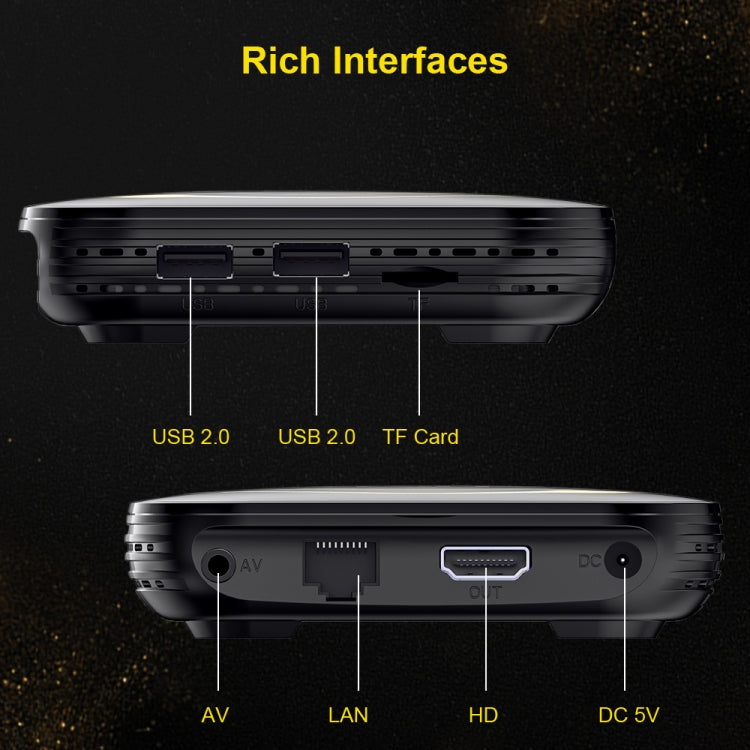 HK1 RBOX-H8S 4K Ultra HD Android 12.0 Smart TV Box con control remoto, Allwinner H618 Quad-Core, 4GB+32GB, 4GB+32GB