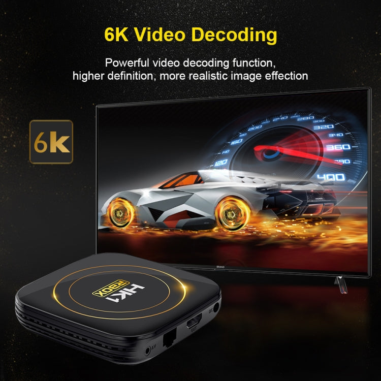 HK1 RBOX-H8S 4K Ultra HD Android 12.0 Smart TV Box con control remoto, Allwinner H618 Quad-Core, 4GB+32GB, 4GB+32GB