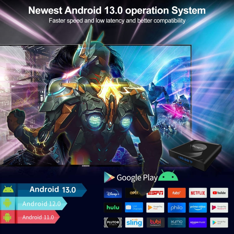 X88 Pro 13 Android 13.0 Smart TV Box con control remoto, RK3528 Quad-Core, 2GB+16GB, 2GB+16GB