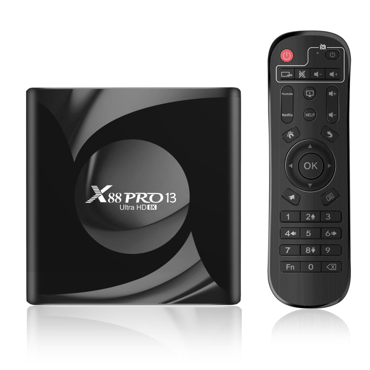 X88 Pro 13 Android 13.0 Smart TV Box con control remoto, RK3528 Quad-Core, 4G+32GB, 4G+32GB