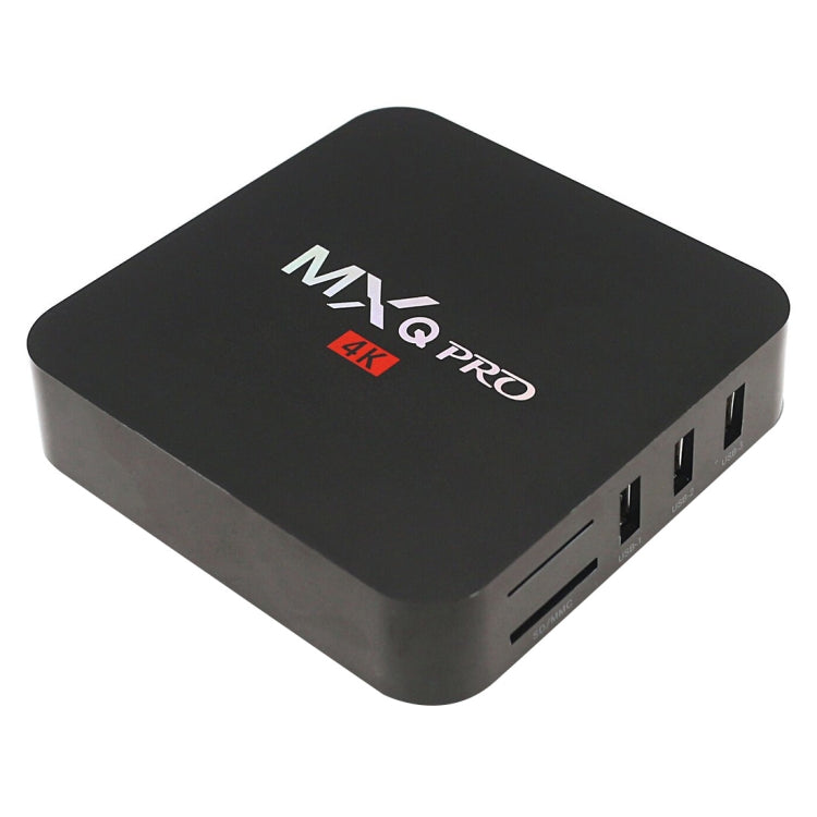 MXQ PROi 1080P 4K HD Smart TV BOX con control remoto, Android 7.1 S905W Quad Core Cortex-A53 hasta 2GHz, RAM: 2GB, ROM: 16GB, Soporte WiFi, 2GB+16GB,UK Plug
