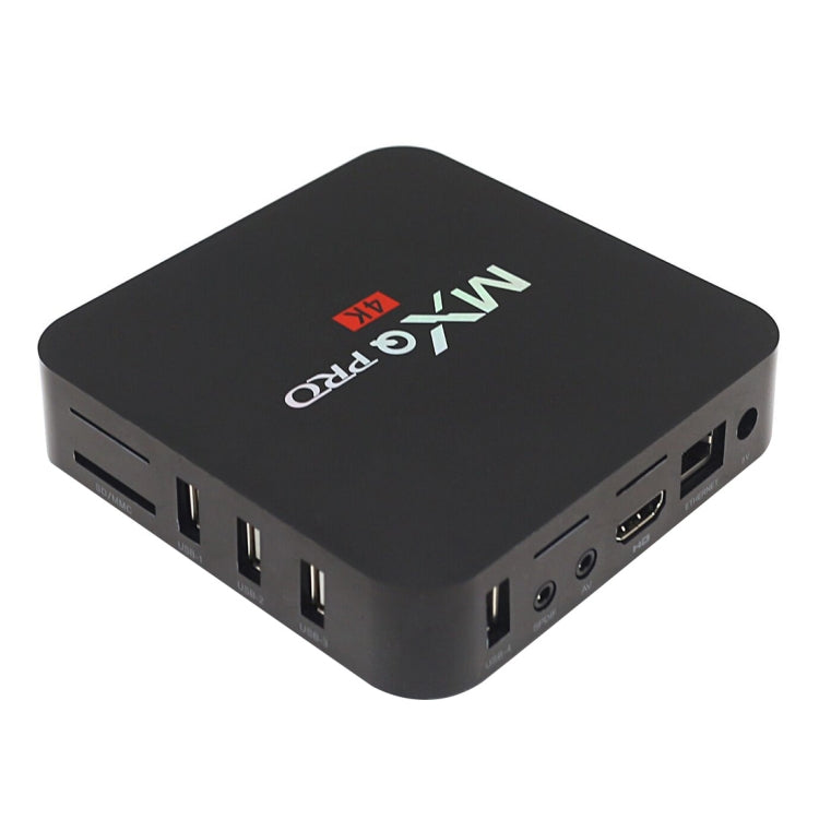 MXQ PROi 1080P 4K HD Smart TV BOX con control remoto, Android 7.1 S905W Quad Core Cortex-A53 hasta 2GHz, RAM: 2GB, ROM: 16GB, Soporte WiFi, 2GB+16GB,UK Plug