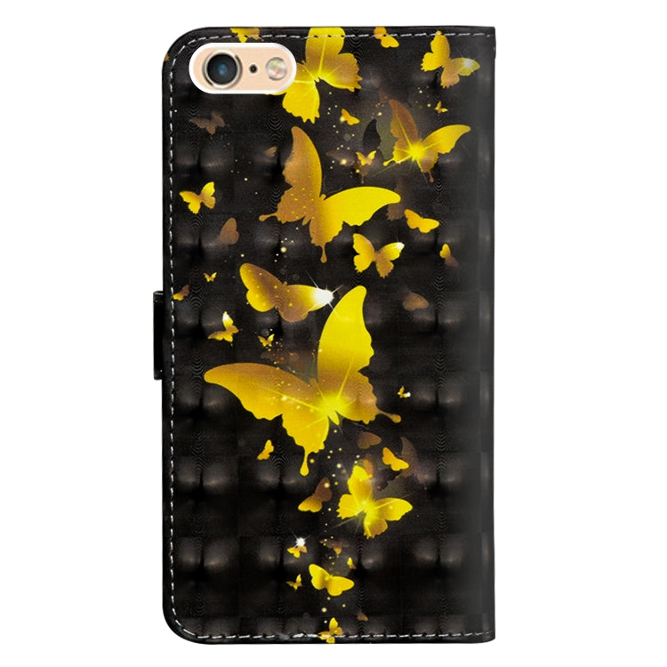 Patrón de pintura 3D Flip horizontal TPU + Funda de cuero PU con soporte y ranuras para tarjetas y billetera, For iPhone 6 Plus / 6s Plus, For iPhone 6 / 6s, For iPhone 7 Plus, For iPhone SE 2022 / SE 2020 / 8 / 7